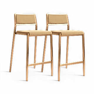 Elm Tan Stackable Stool - Set of 2