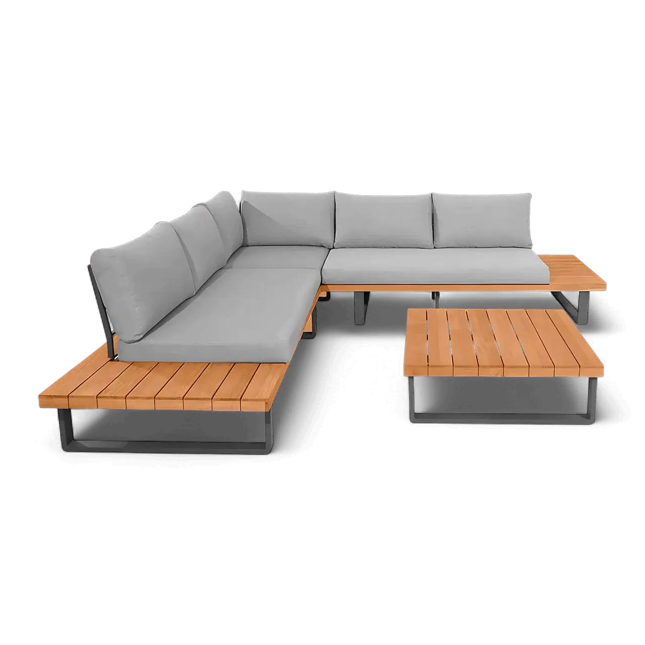 Bali Outdoor Sectional Sofa and Coffee Table Set