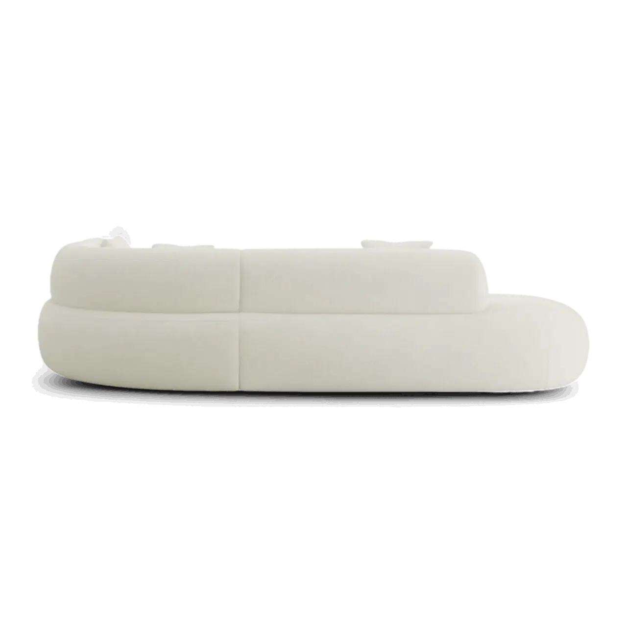 Boba Sectional Sofa White Boucle