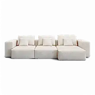 Cielo Sectional Sofa Ivory
