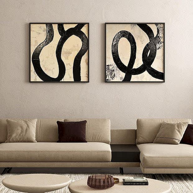 Fluid Elegance 40" x 40" (Set of 2)