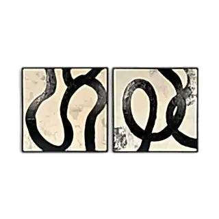Fluid Elegance 40" x 40" (Set of 2)