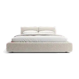 Gabriele Bed White Boucle