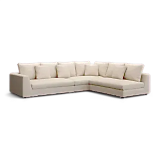 Gianni Sectional Sofa Cream