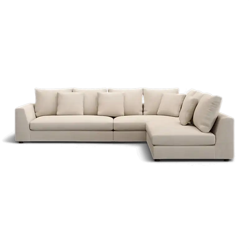 Gianni Sectional Sofa Cream