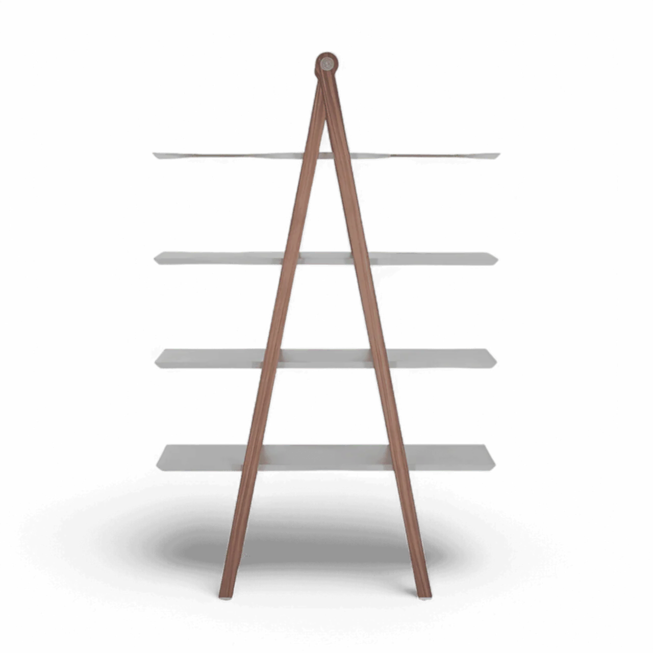 Logan Bookshelf Walnut and Gray