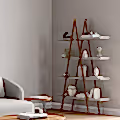 Logan Bookshelf Walnut and Gray
