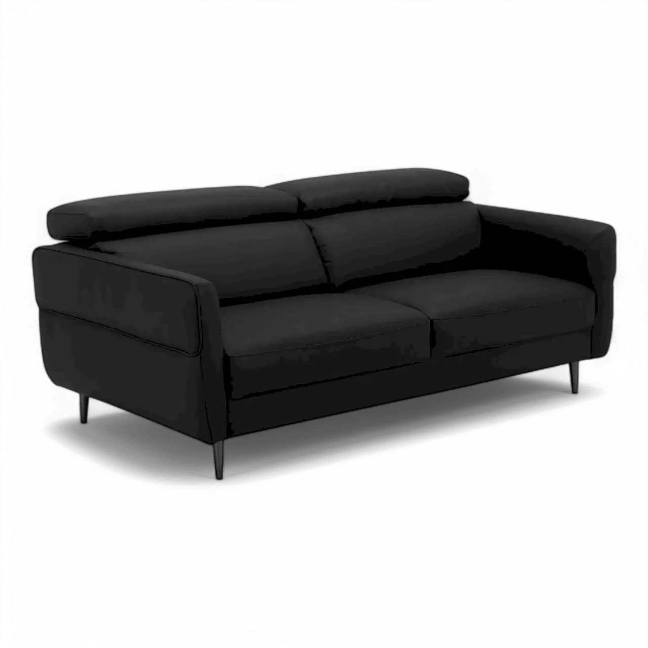 Luca 3 Seater Sofa Black
