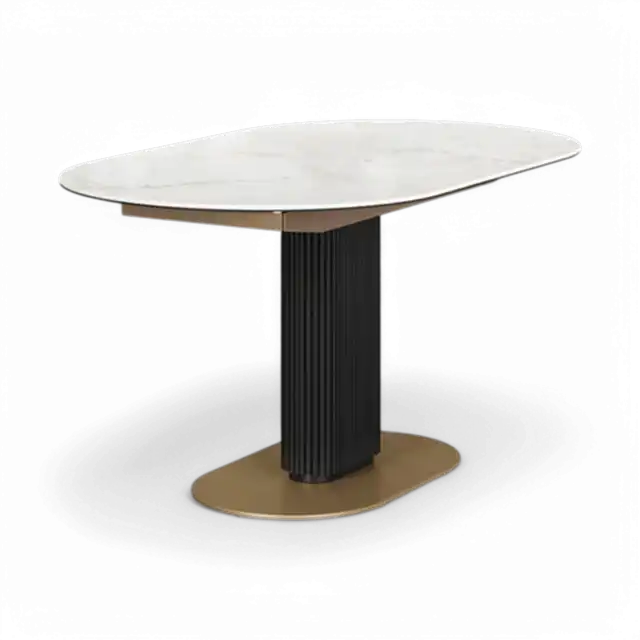 Luna Extendable Dining Table White