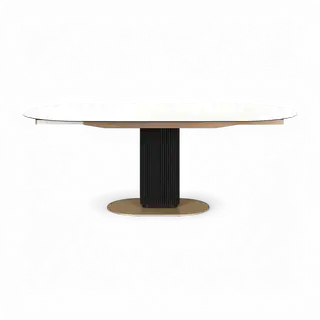 Luna Extendable Dining Table White