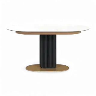 Luna Extendable Dining Table White