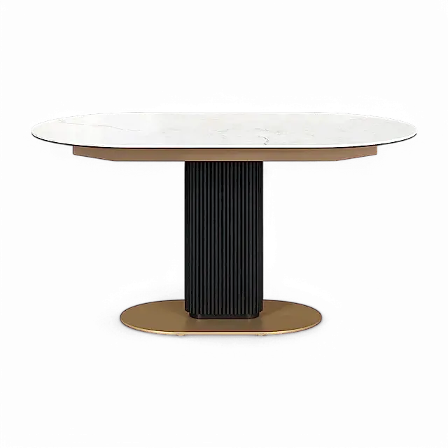 Luna Extendable Dining Table White