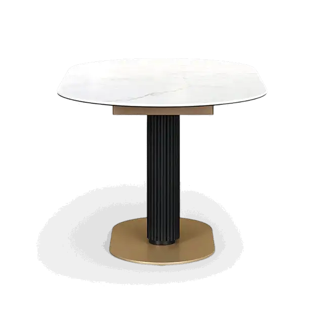 Luna Extendable Dining Table White