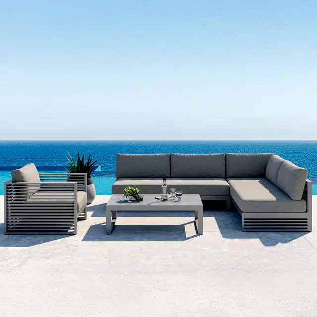 Mallorca Outdoor Sectional Sofa Gray