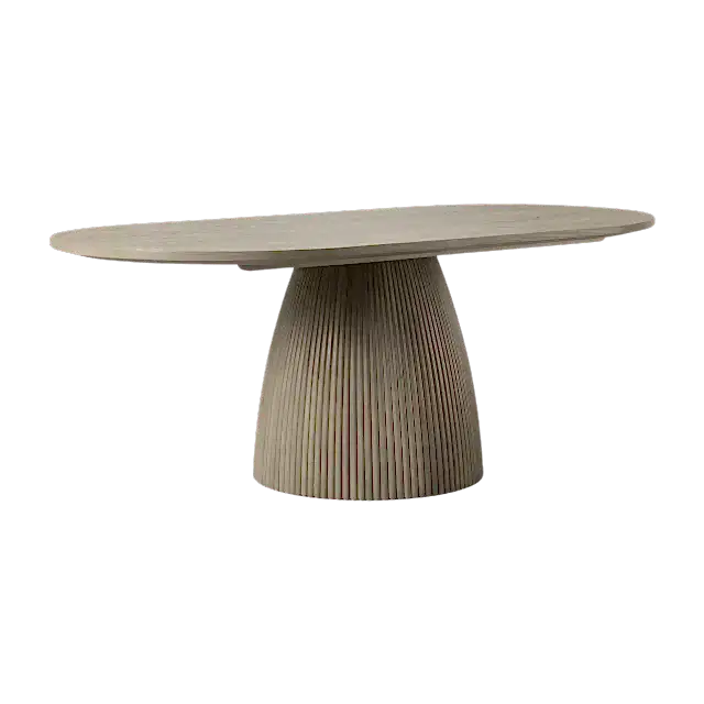 Oxford Rectangular Dining Table Greige Oak