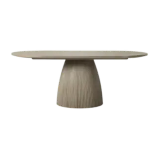 Oxford Rectangular Dining Table Greige Oak
