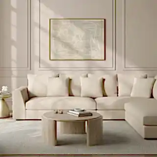 Gianni Sectional Sofa Cream