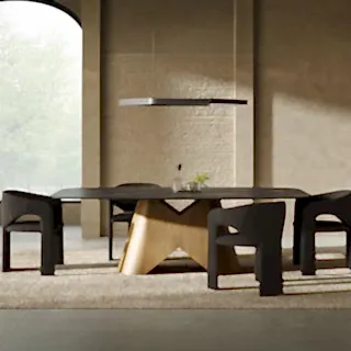 Siena Dining Table Black